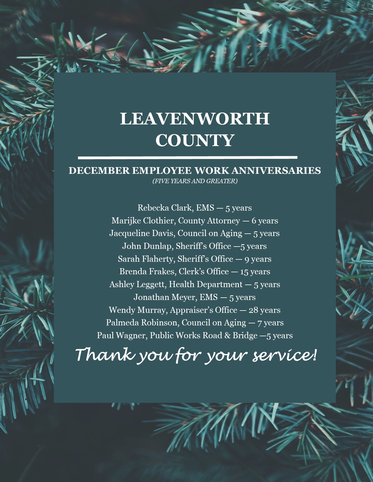 December  Anniversary